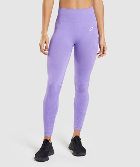 Women's Gymshark Vital Seamless 2.0 Leggings Lavender | NZ 3EKXDL